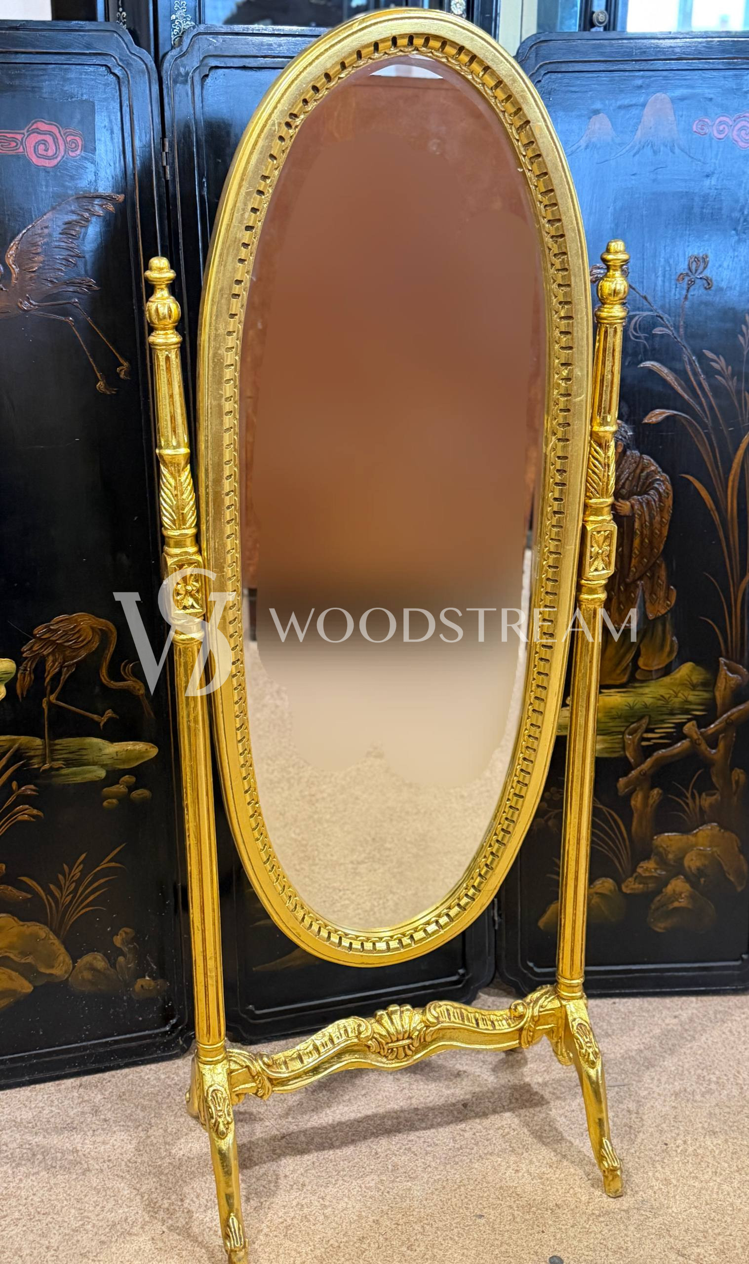 Зеркало псише напольное в стиле Людовика XVI
