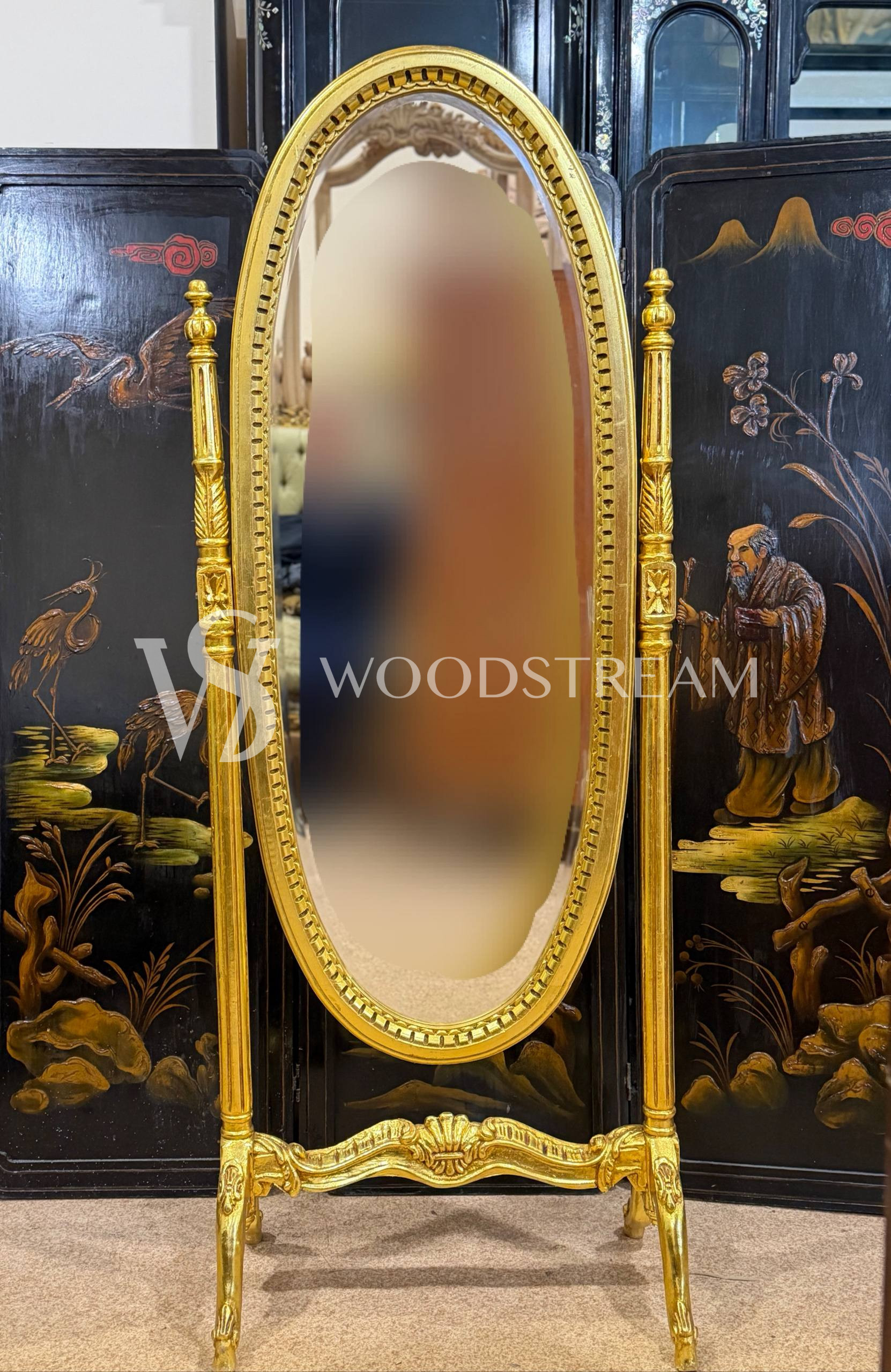 Зеркало псише напольное в стиле Людовика XVI