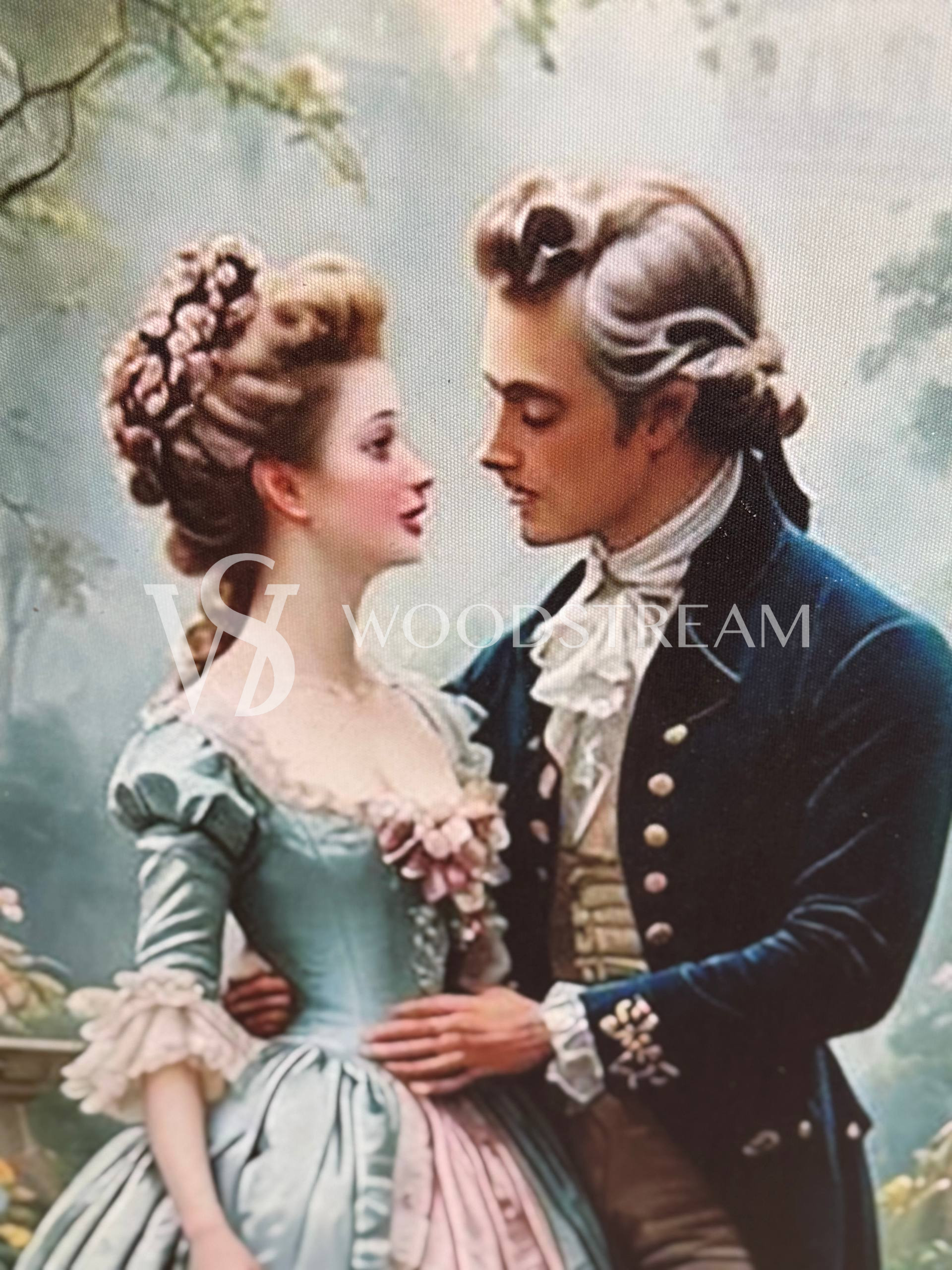 Картина/Печать в раме в стиле венецианского барокко с путти