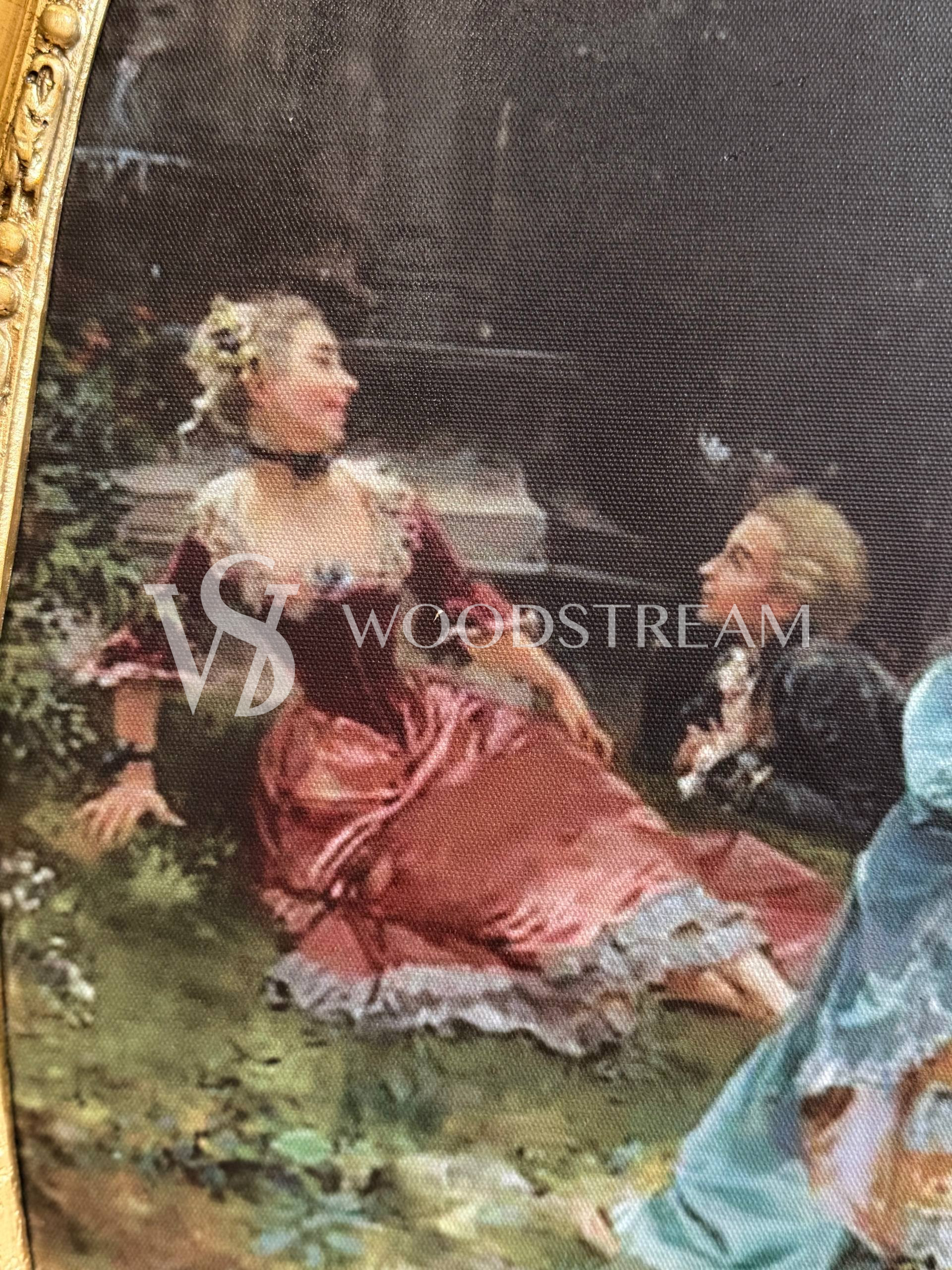 Картина/Печать в раме в стиле венецианского барокко с путти