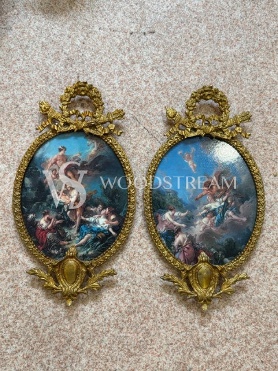 Декоративный элемент/Медальон/Картина в стиле Людовика XVI 2 штуки