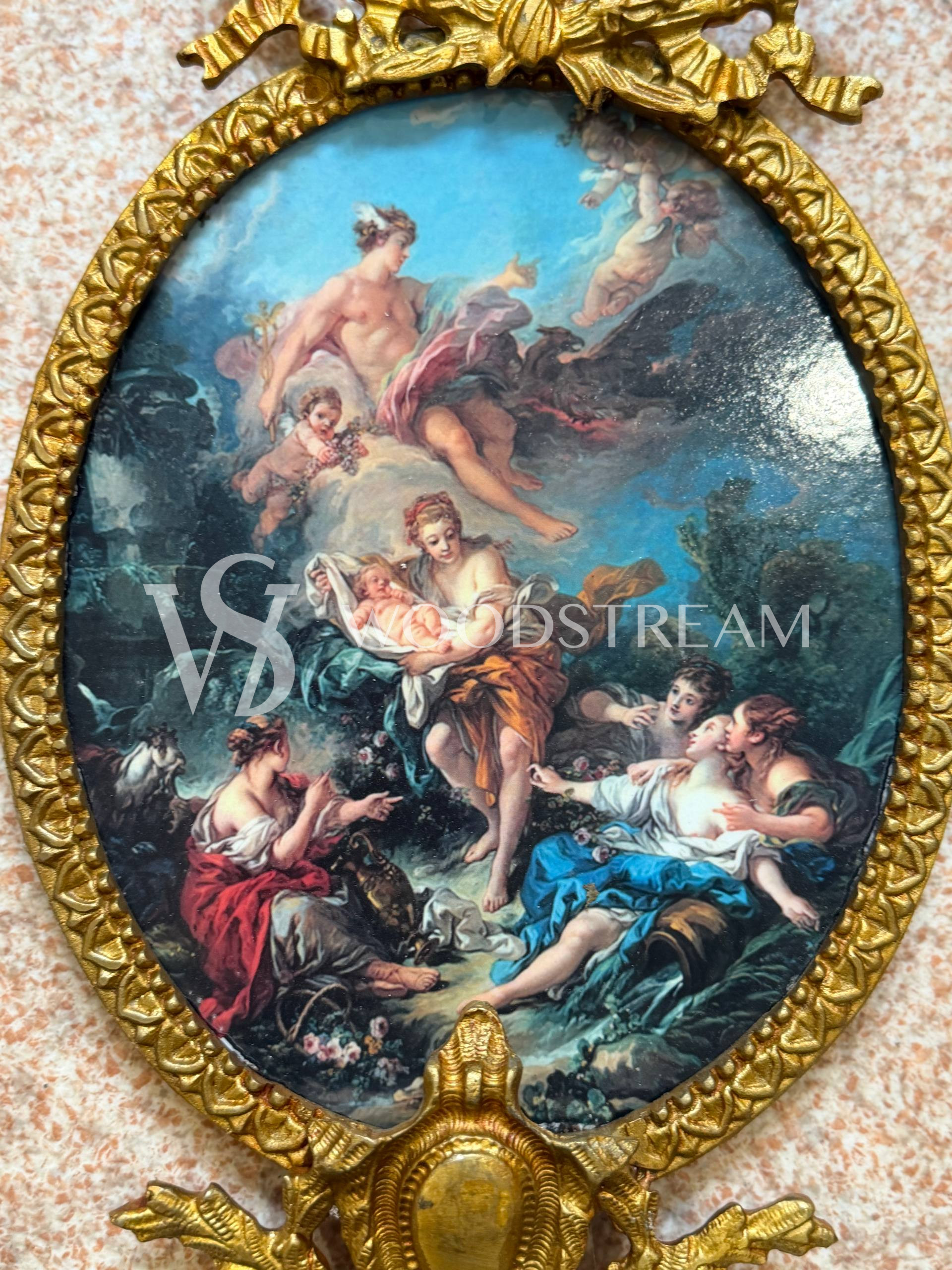 Декоративный элемент настенный/Медальон/Картина в стиле Людовика XVI 2 штуки