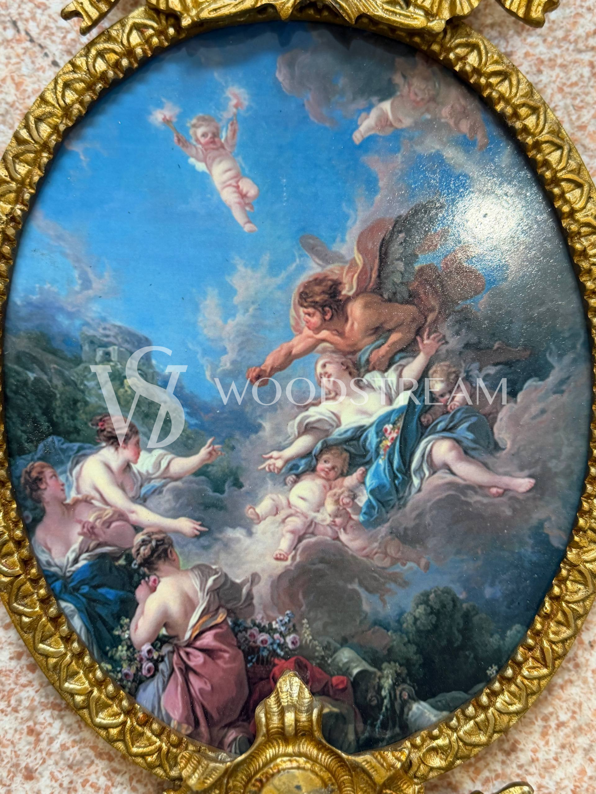 Декоративный элемент настенный/Медальон/Картина в стиле Людовика XVI 2 штуки