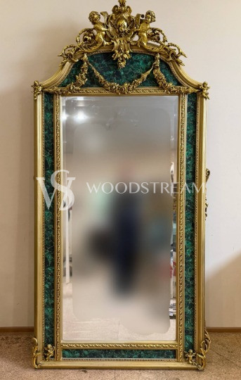 Зеркало настенное в стиле Людовика XVI с путти