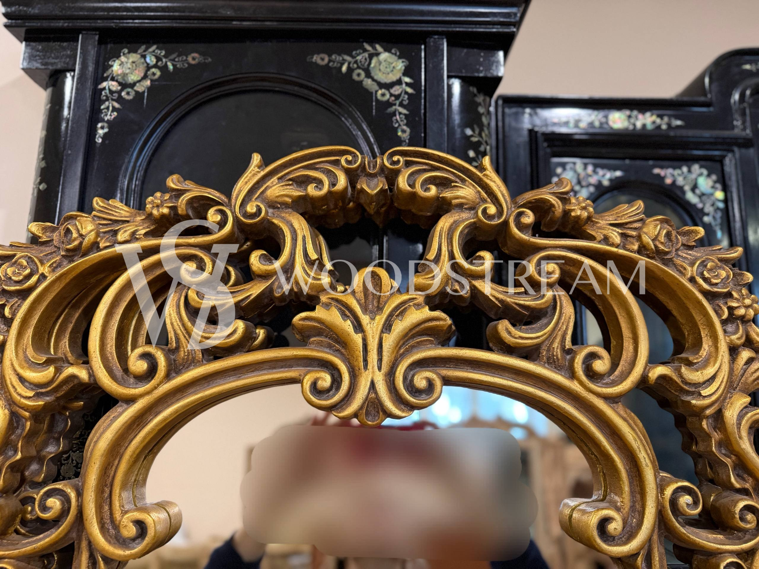 Зеркало напольное в стиле барокко