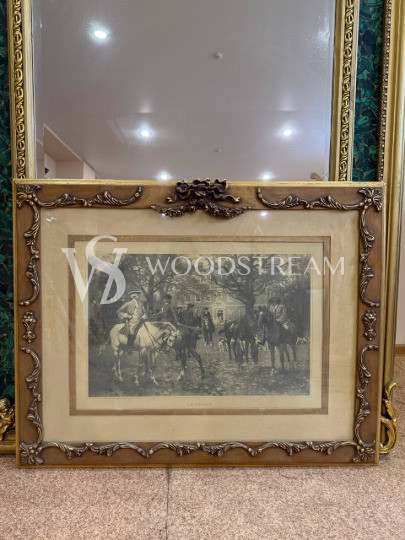 Картина/Гравюра в раме винтажная