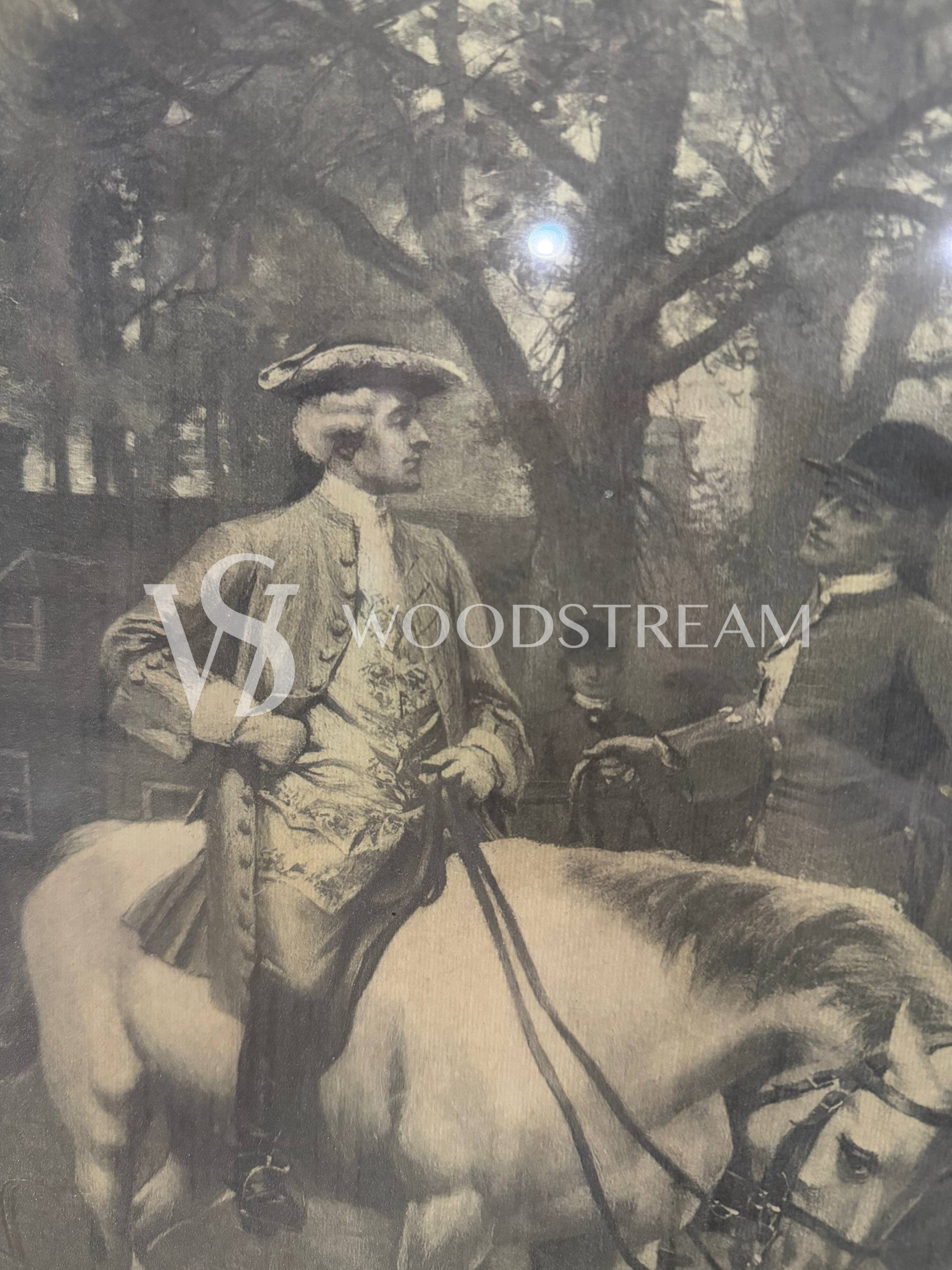 Картина/Гравюра в раме винтажная