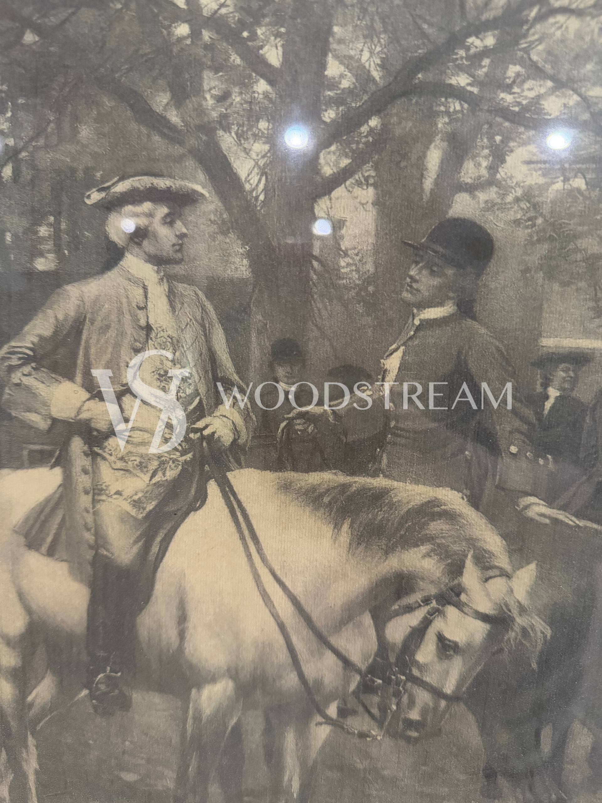 Картина/Гравюра в раме винтажная