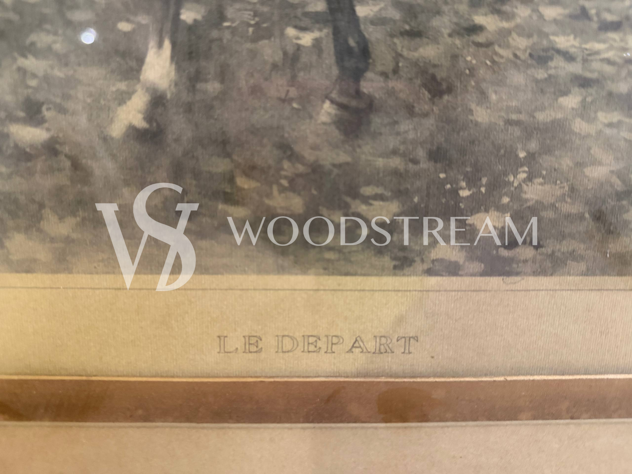 Картина/Гравюра в раме винтажная