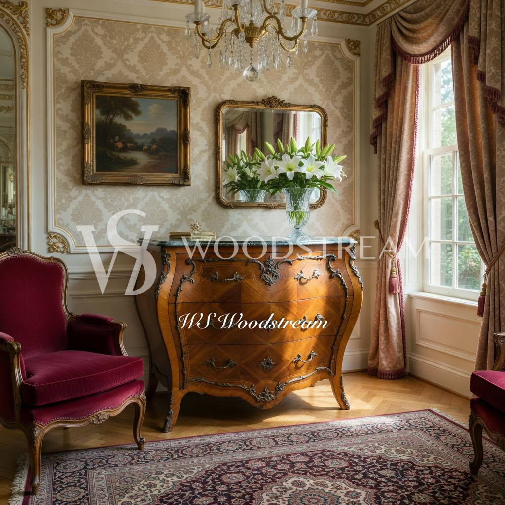 Комод бомбе в стиле Людовика XIV