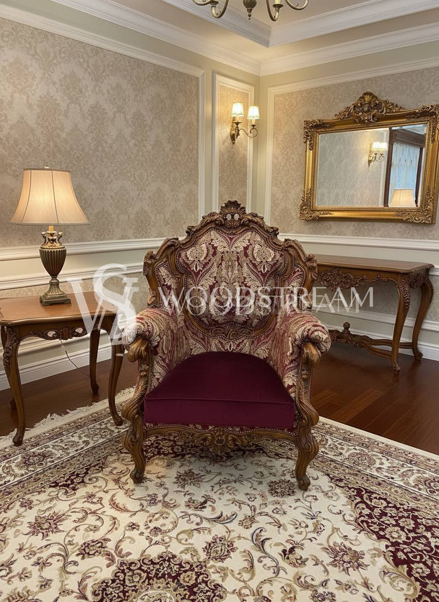 Кресло в стиле барокко после реставрации