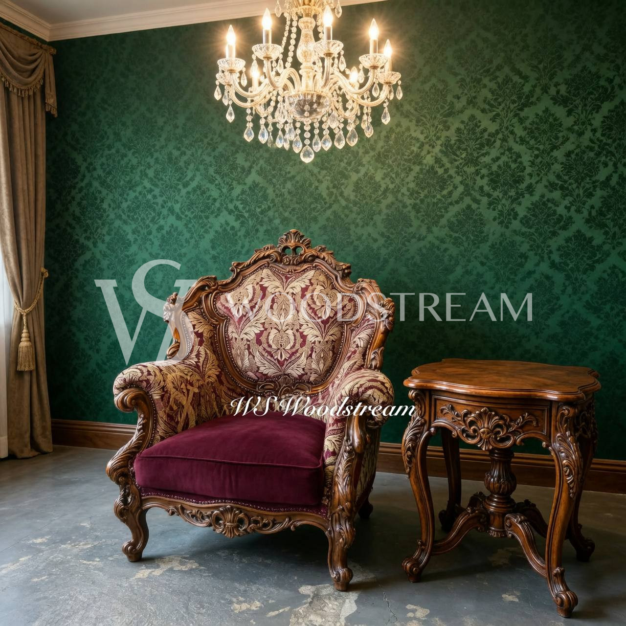 Кресло в стиле барокко после реставрации