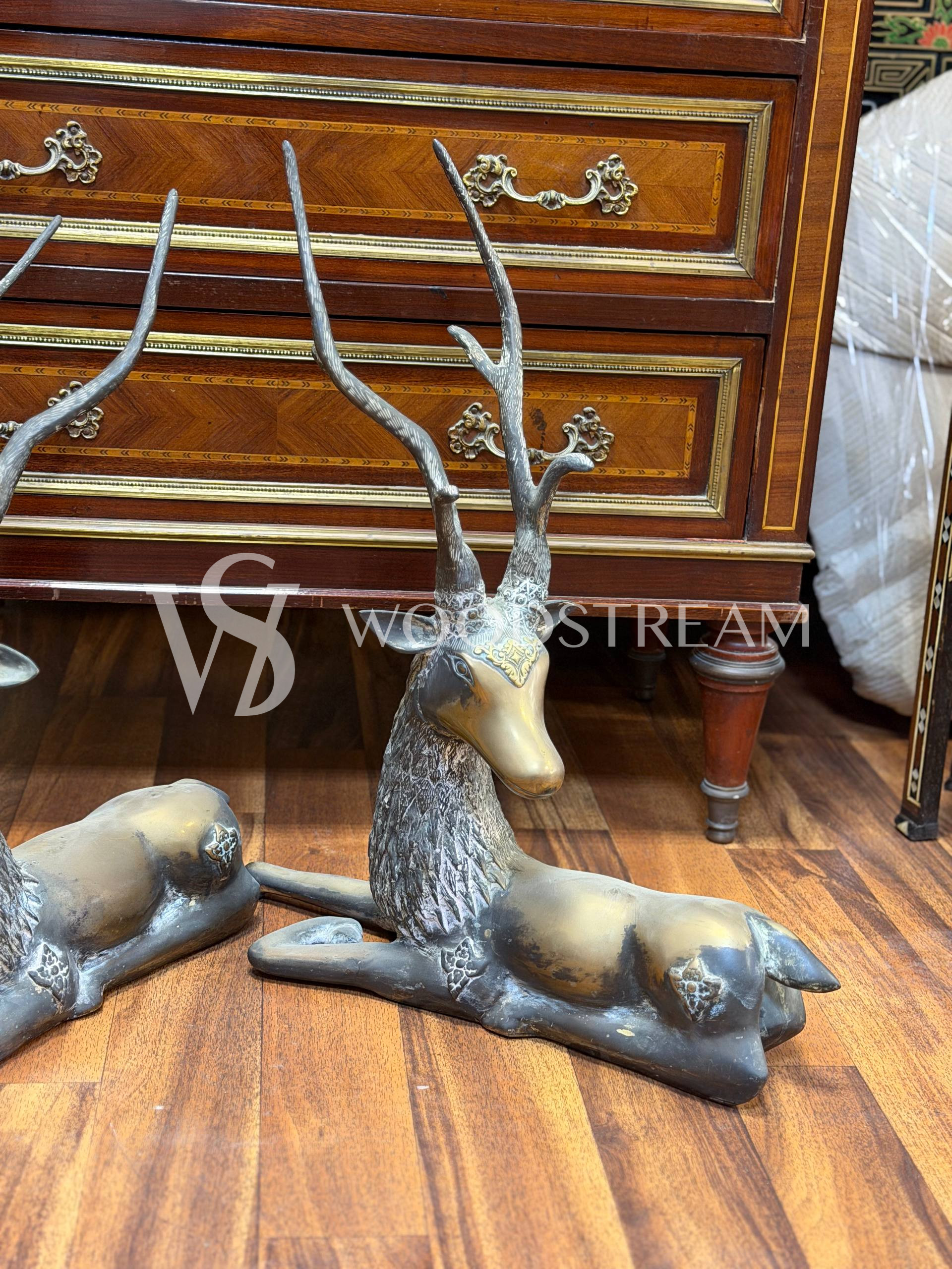 Скульптура/Статуэтка 2 штуки Олень