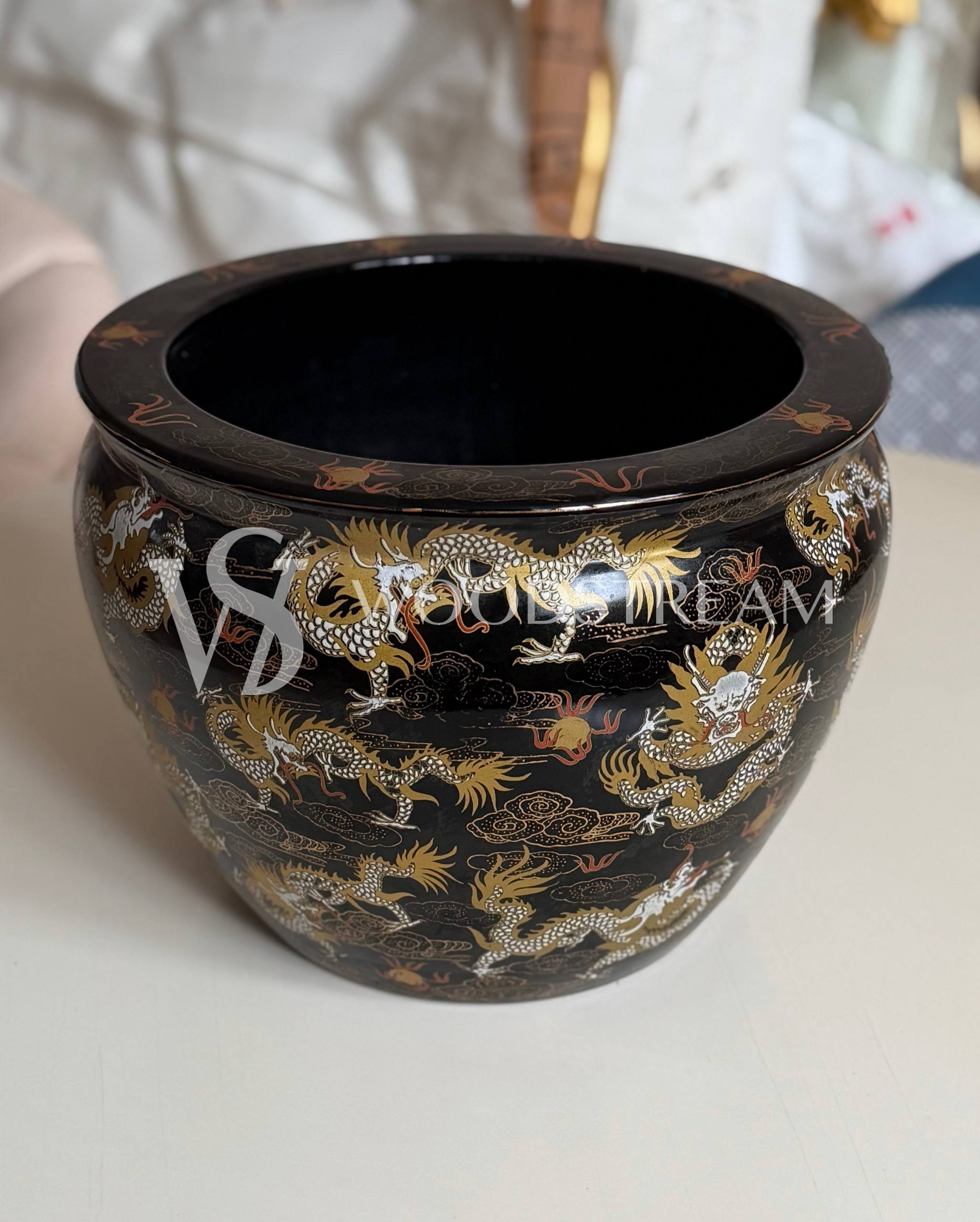 Кашпо/Вазон в стиле шинуазри Сацума