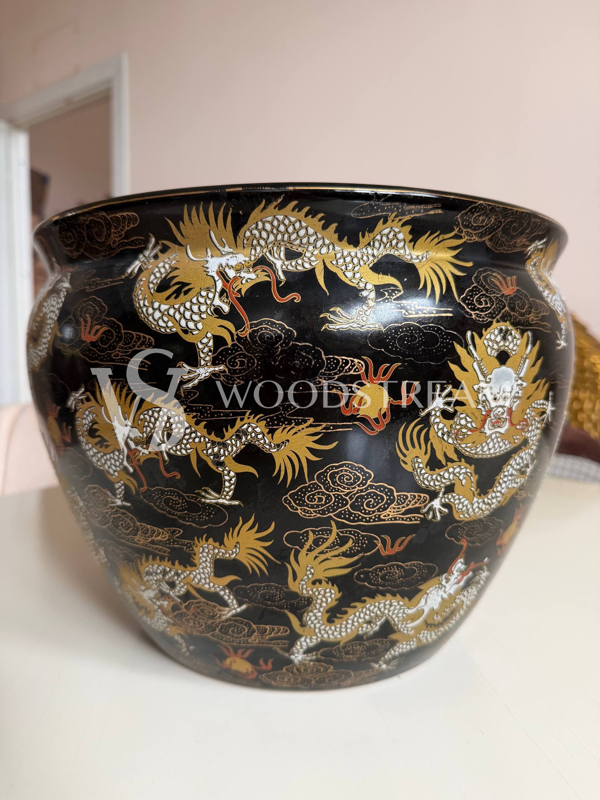 Кашпо/Вазон в стиле шинуазри Сацума