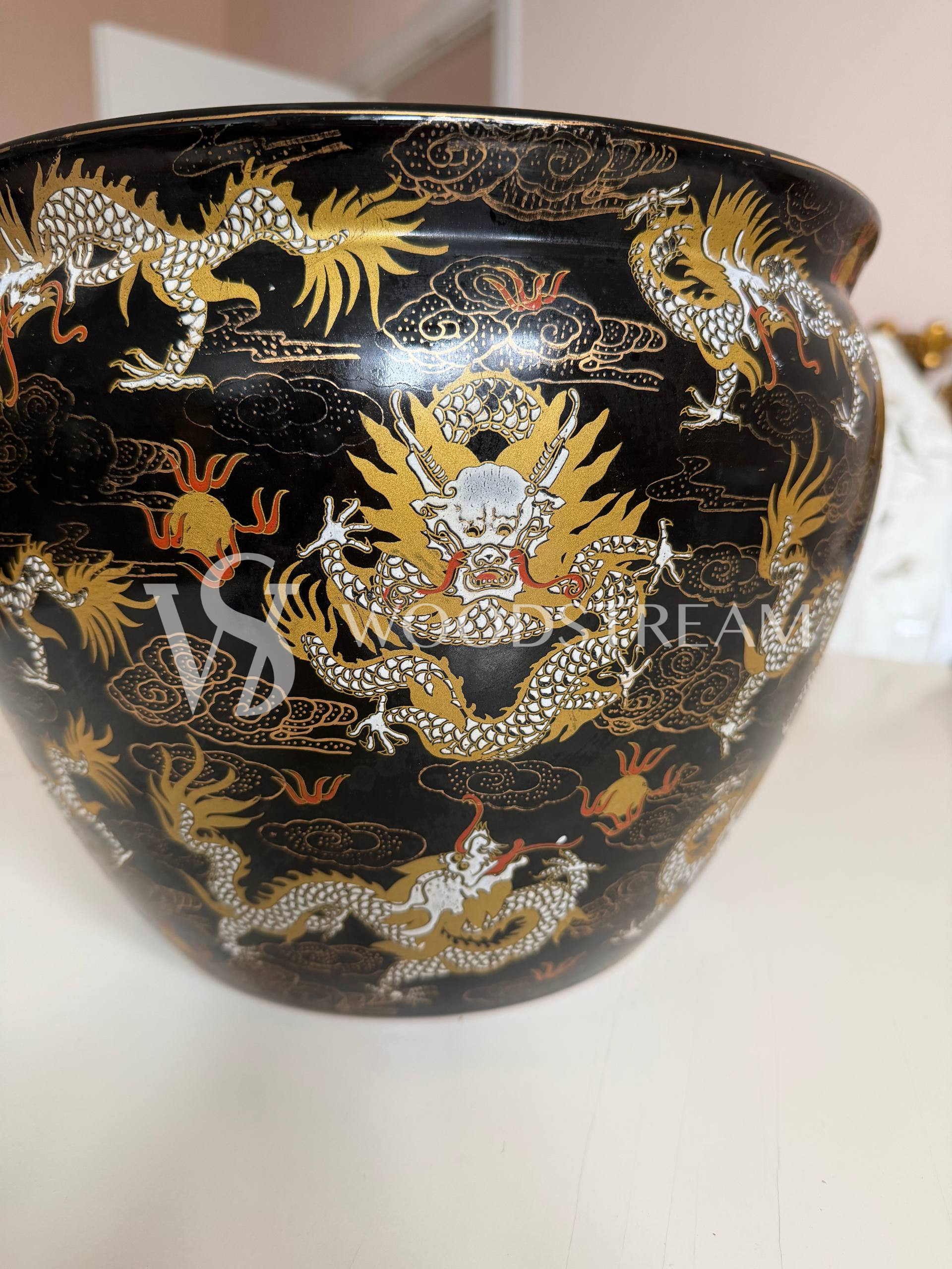 Кашпо/Вазон в стиле шинуазри Сацума