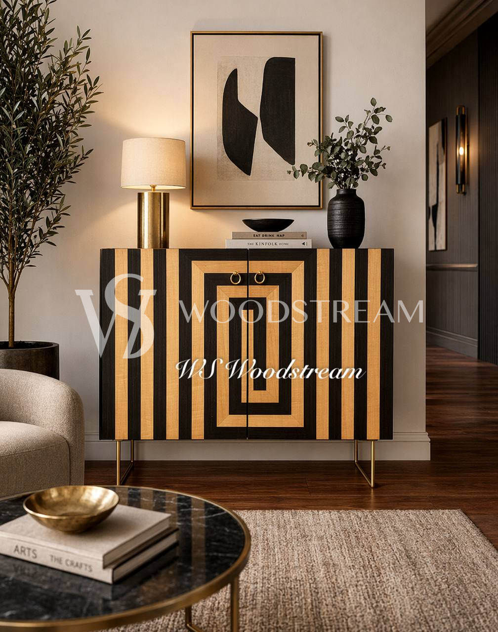 Комод/Тумба с геометрическим рисунком 