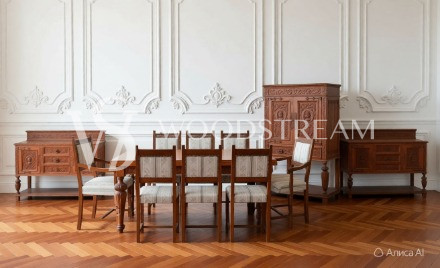 Столовая комната в стиле ренессанс