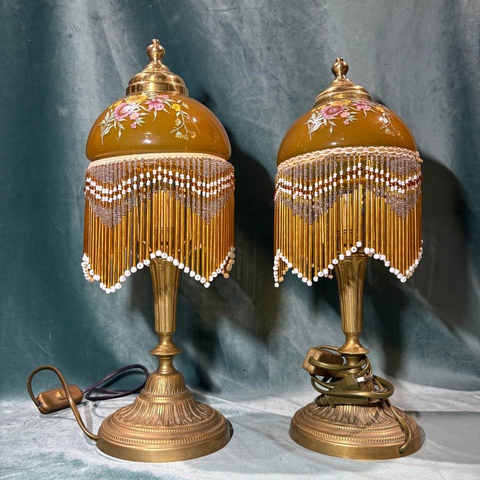 Лампа настольная винтажная 2 штуки