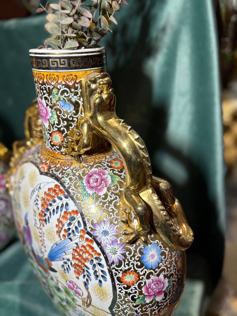 Ваза/Амфора в стиле шинуазри 2 штуки