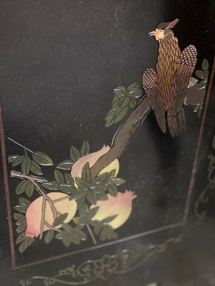 Ширма в стиле шинуазри после реставрации