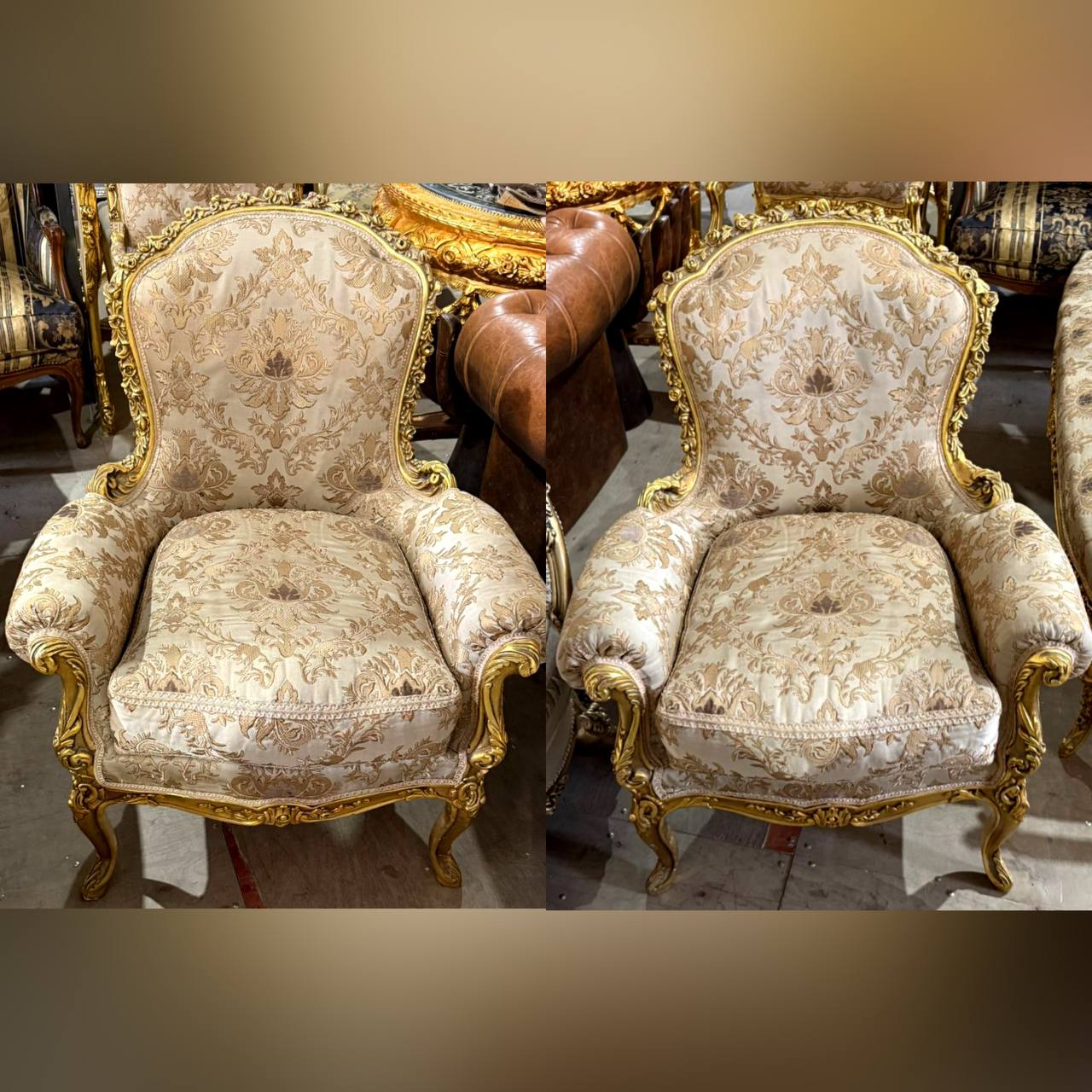 Кресло в стиле венецианского барокко 2 штуки
