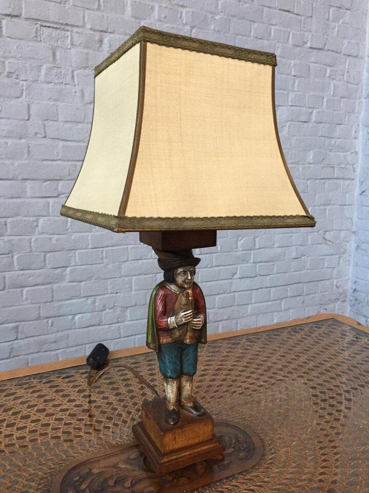 Лампа настольная винтажная
