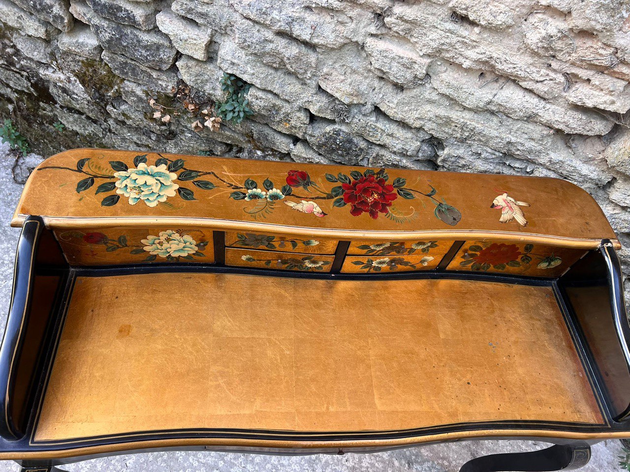 Комплект: Стол/Бюро и Стул в стиле шинуазри