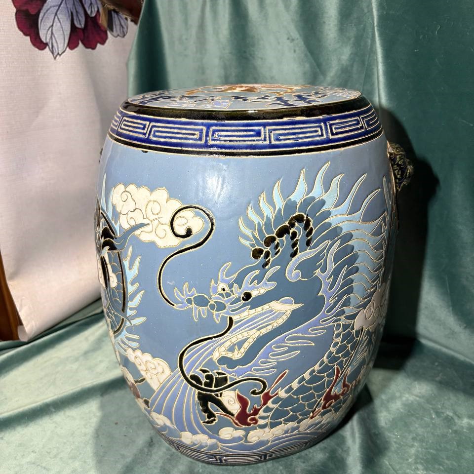 Подставка/Табурет керамический в стие шинуазри