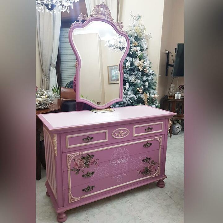 Комод и зеркало в стиле венецианского барокко