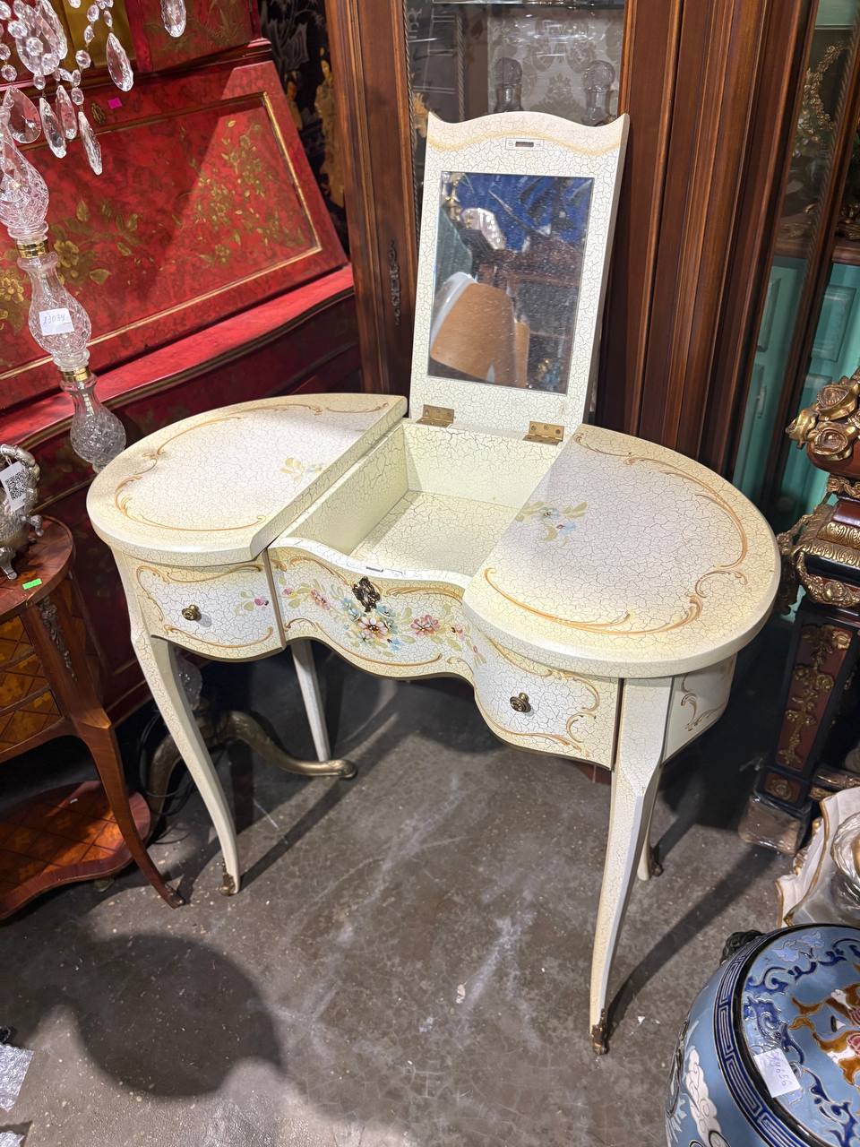 Трюмо/Стол дамский с зеркалом в стиле венецианского барокко