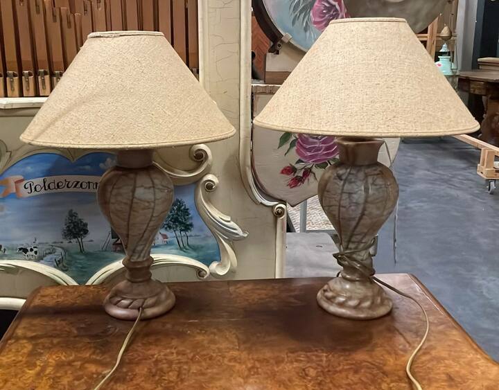 Лампа настольная винтажная 2 штуки