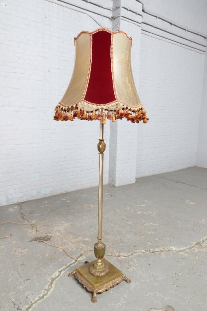 Торшер винтажный из оникса