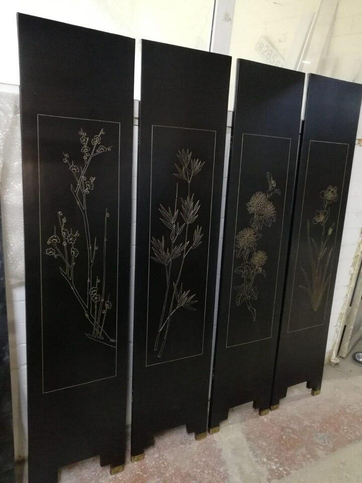 Ширма в стиле шинуазри после реставрации