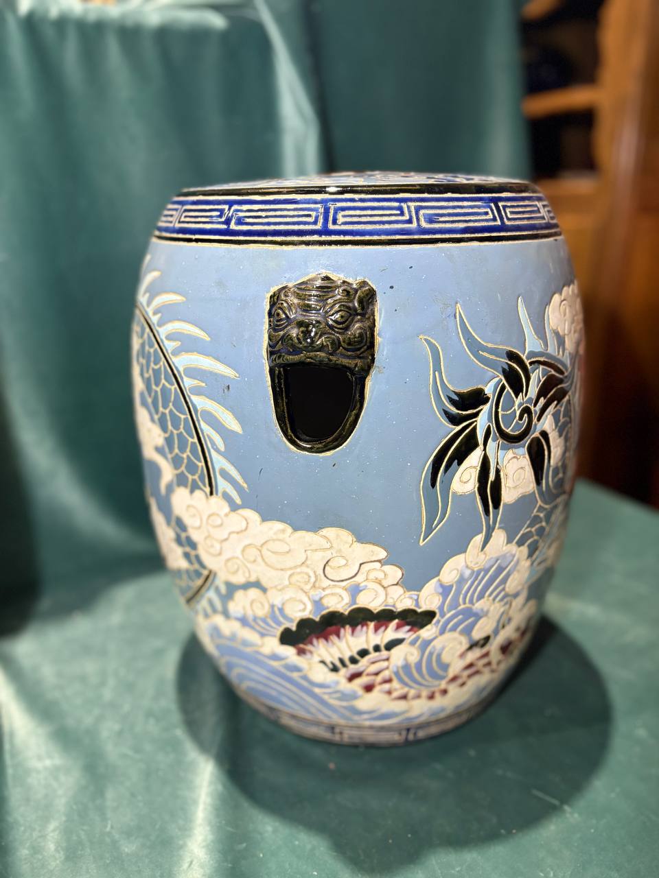 Подставка/Табурет керамический в стие шинуазри