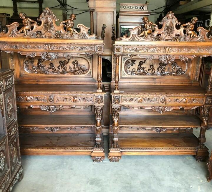 Консоль 2 штуки антикварная