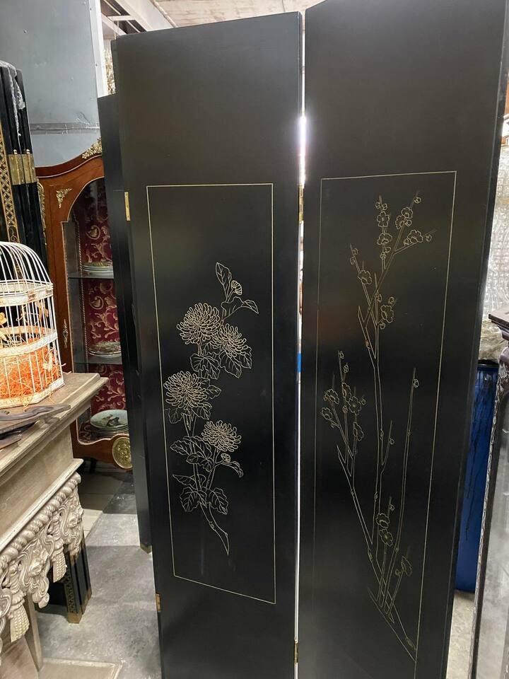 Ширма в стиле шинуазри после реставрации