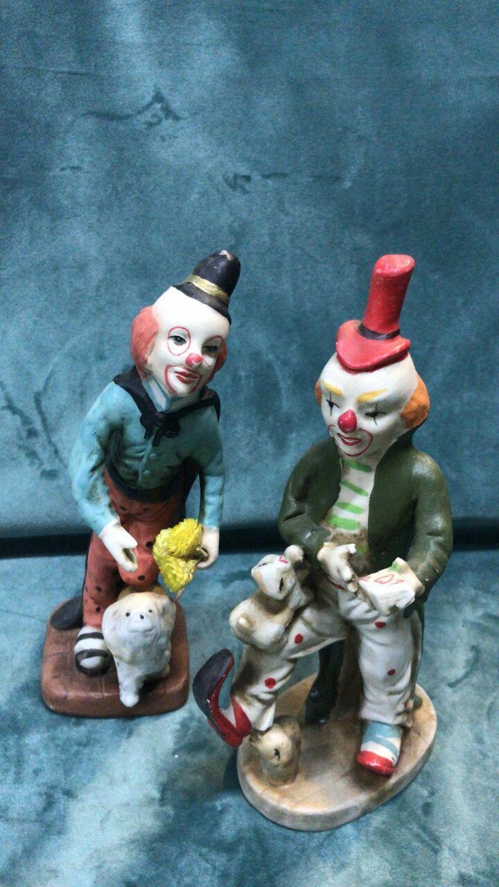 Статуэтка/Скульптурная композиция Клоун 2 штуки