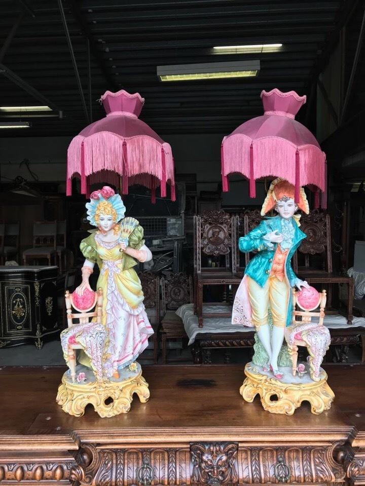 Лампа настольная Каподимонте 2 штуки