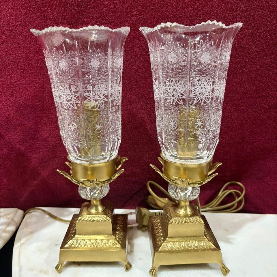 Лампа настольная в стиле Людовика XV 2 штуки