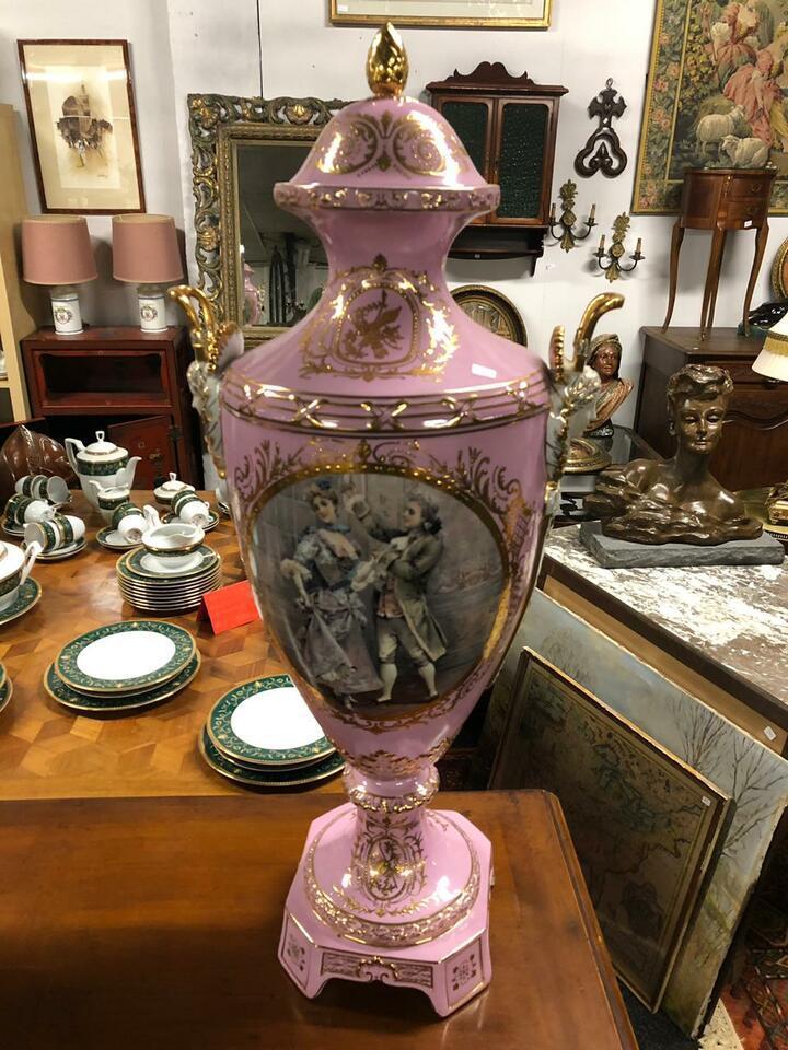 Ваза с крышкой 2 штуки винтажная