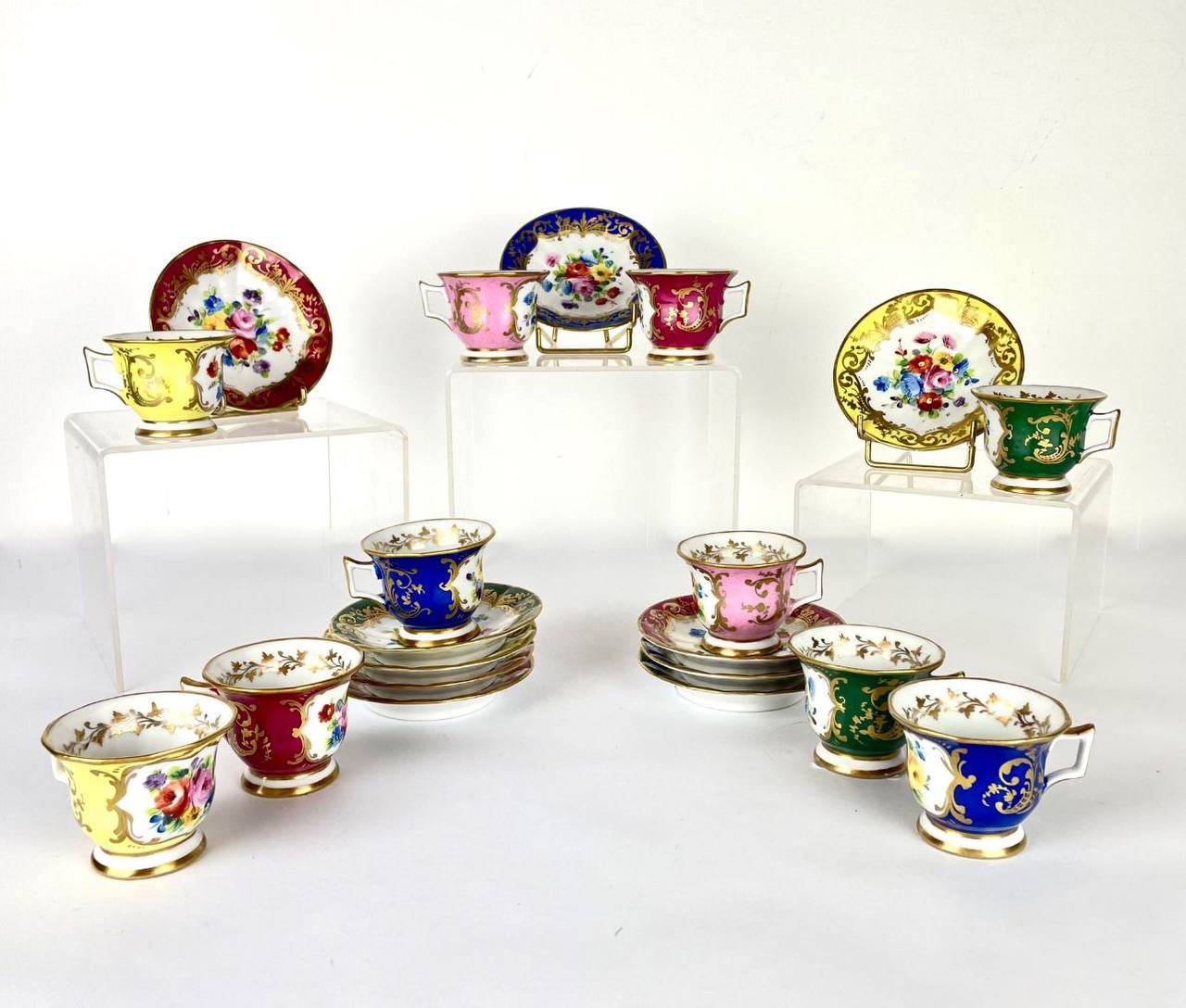 Сервиз чайный коллекционный от мастерской Le Tallec : Чайная пара 10 штук