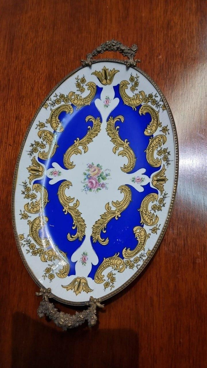 Поднос в стиле Людовика XVI (Limoges)