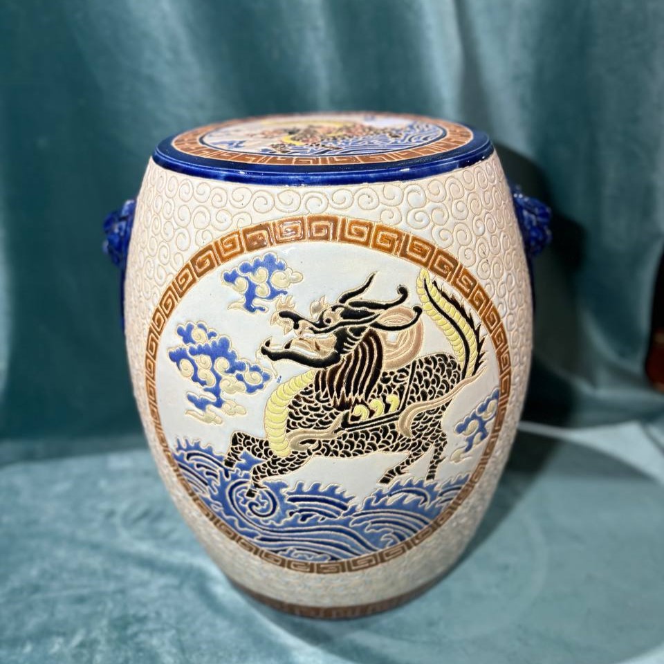 Подставка/Табурет керамический в стие шинуазри