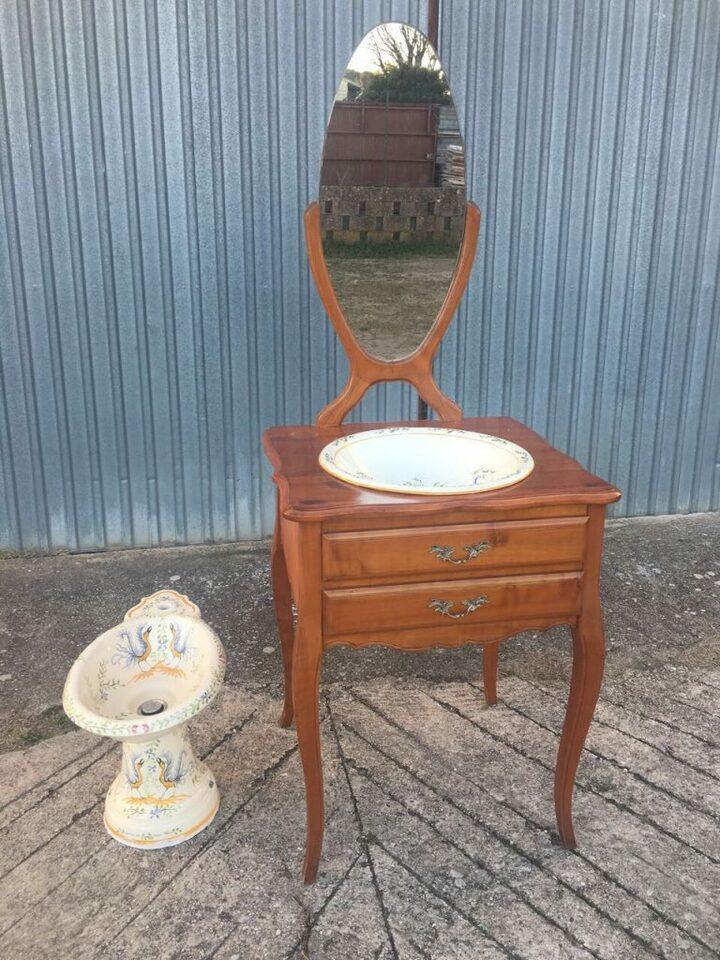 Комплект сантехники для ванной комнаты декор Мустье