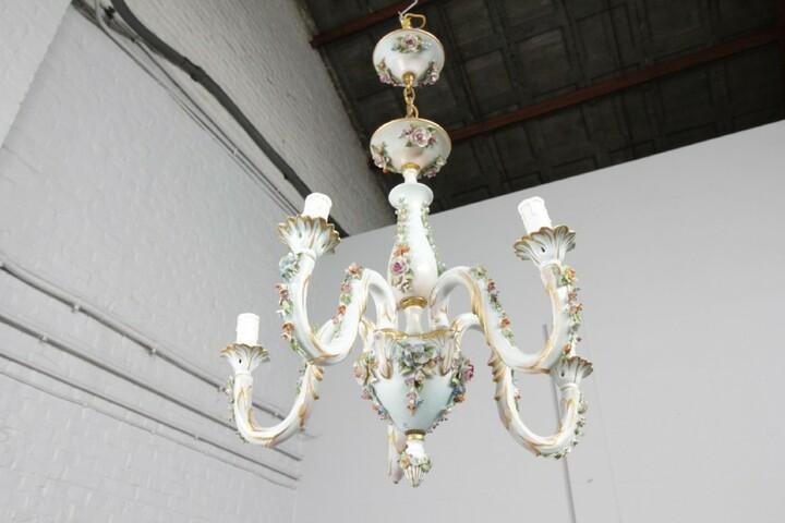 Люстра фарфоровая винтажная