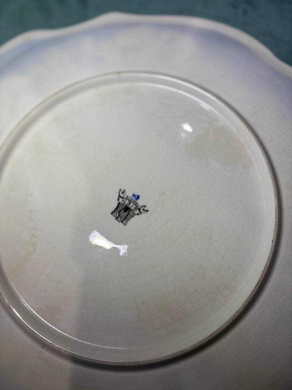 Тарелка декоративная винтажная в стиле Жьен/Gien 2 штуки