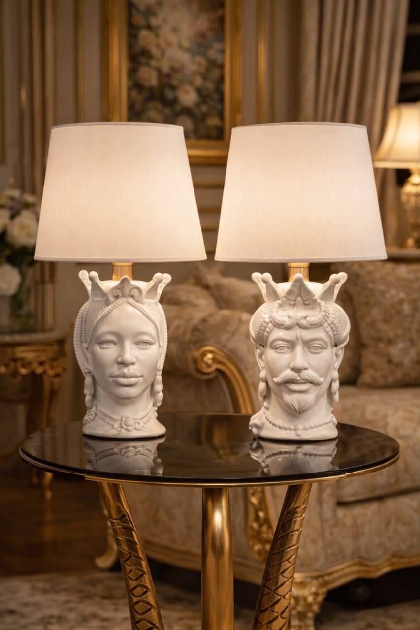 Лампа настольная винтажная 2 штуки