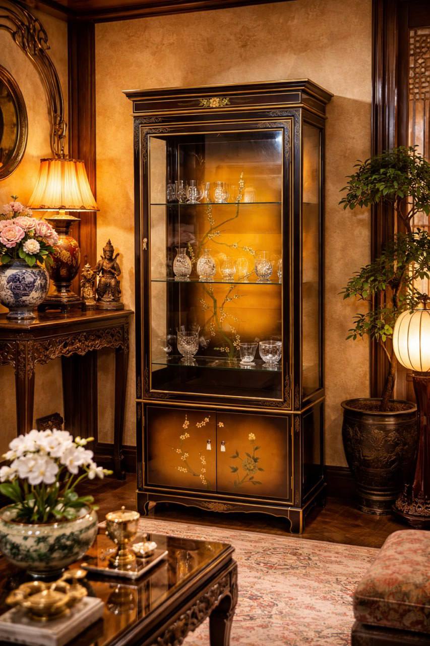 Витрина в стиле шинуазри