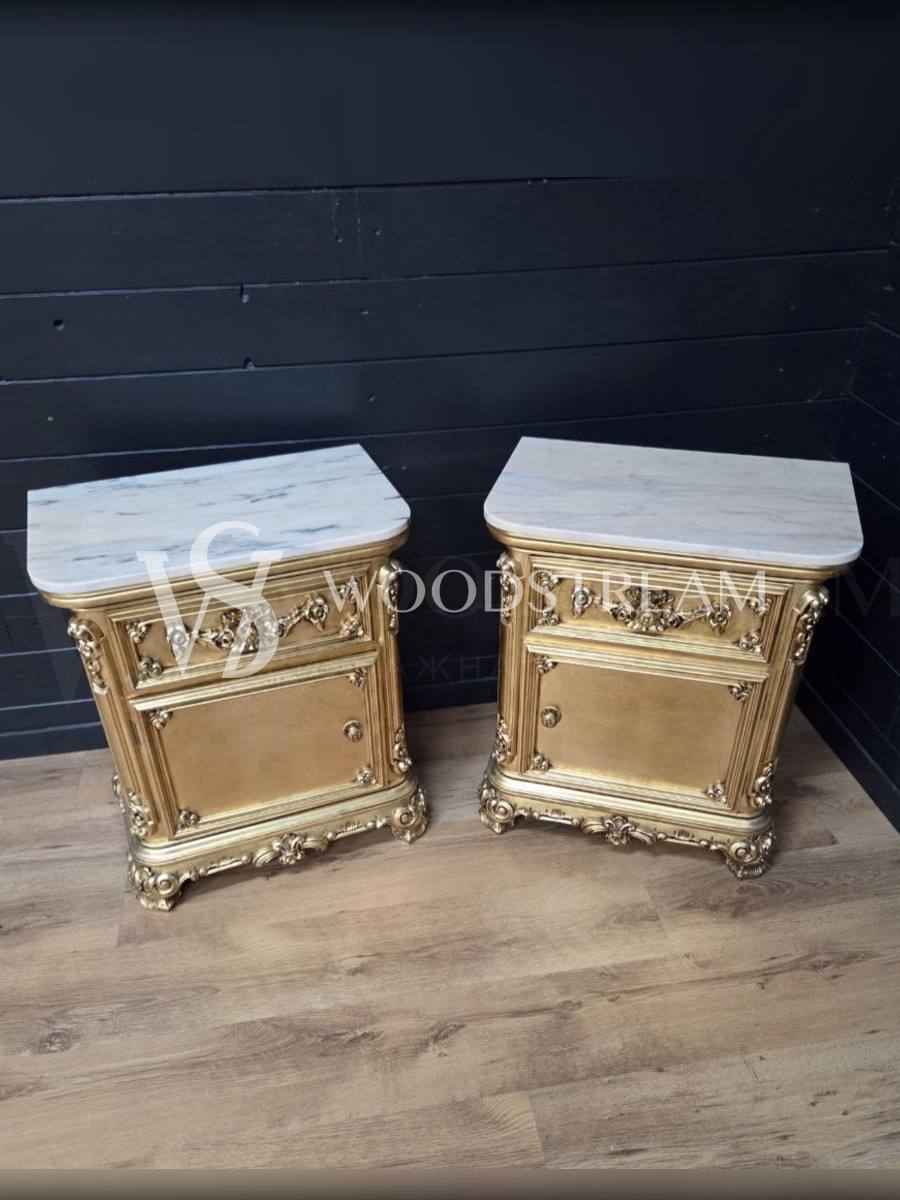 Тумба прикроватная в стиле венецианского барокко 2 штуки